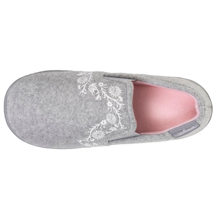 Zapatillas de casa sin molestias Junior arabescos Gris jaspeado - Isotoner