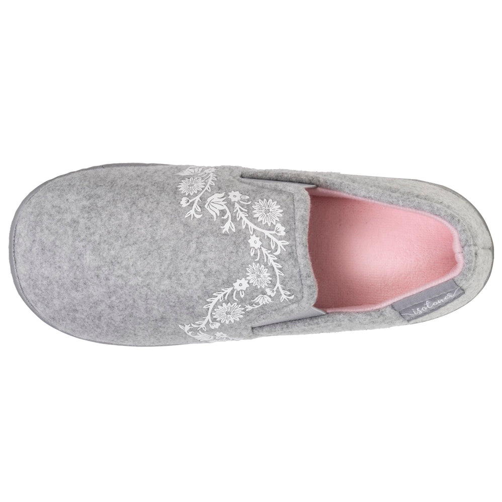 Zapatillas de casa sin molestias Junior arabescos Gris jaspeado - Isotoner