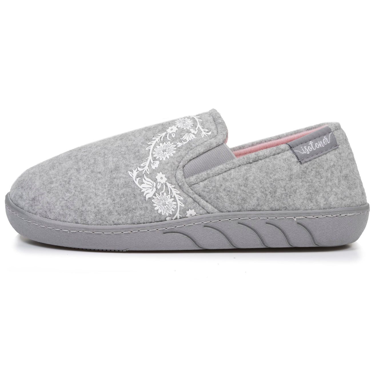 Zapatillas de casa sin molestias Junior arabescos Gris jaspeado