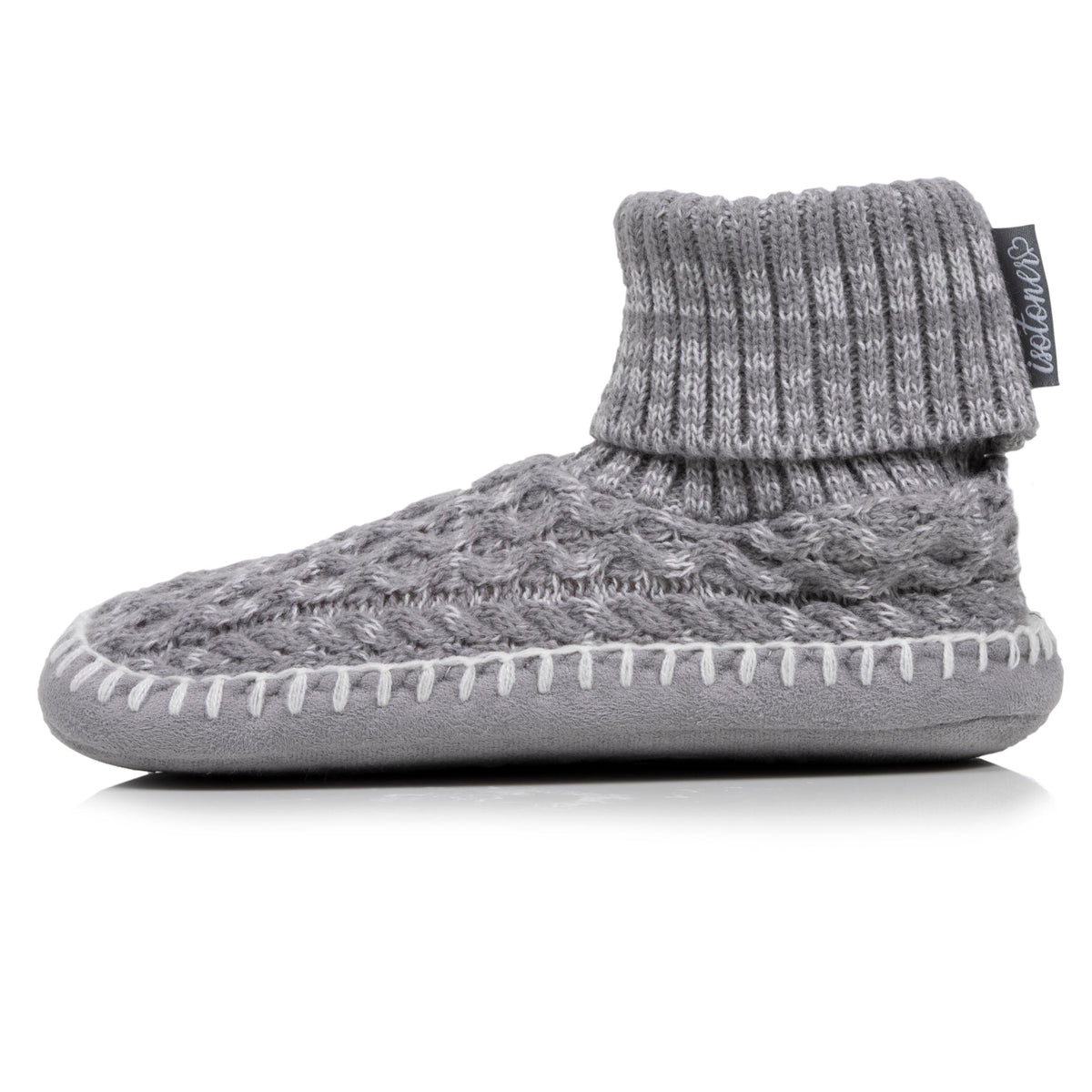 Zapatillas de casa escandinavas Mujer malla Gris