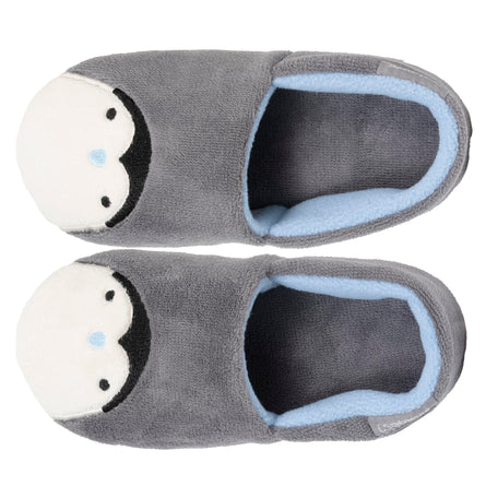 Zapatillas de casa slippers Niños Gris Pingüino blanco - Isotoner