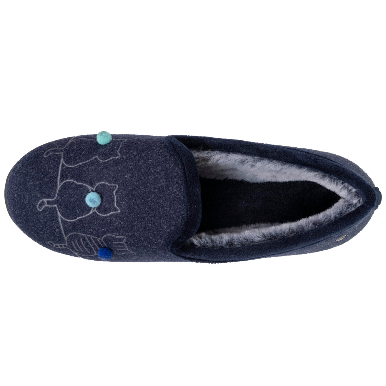 Zapatillas de casa cerradas Mujer Azul