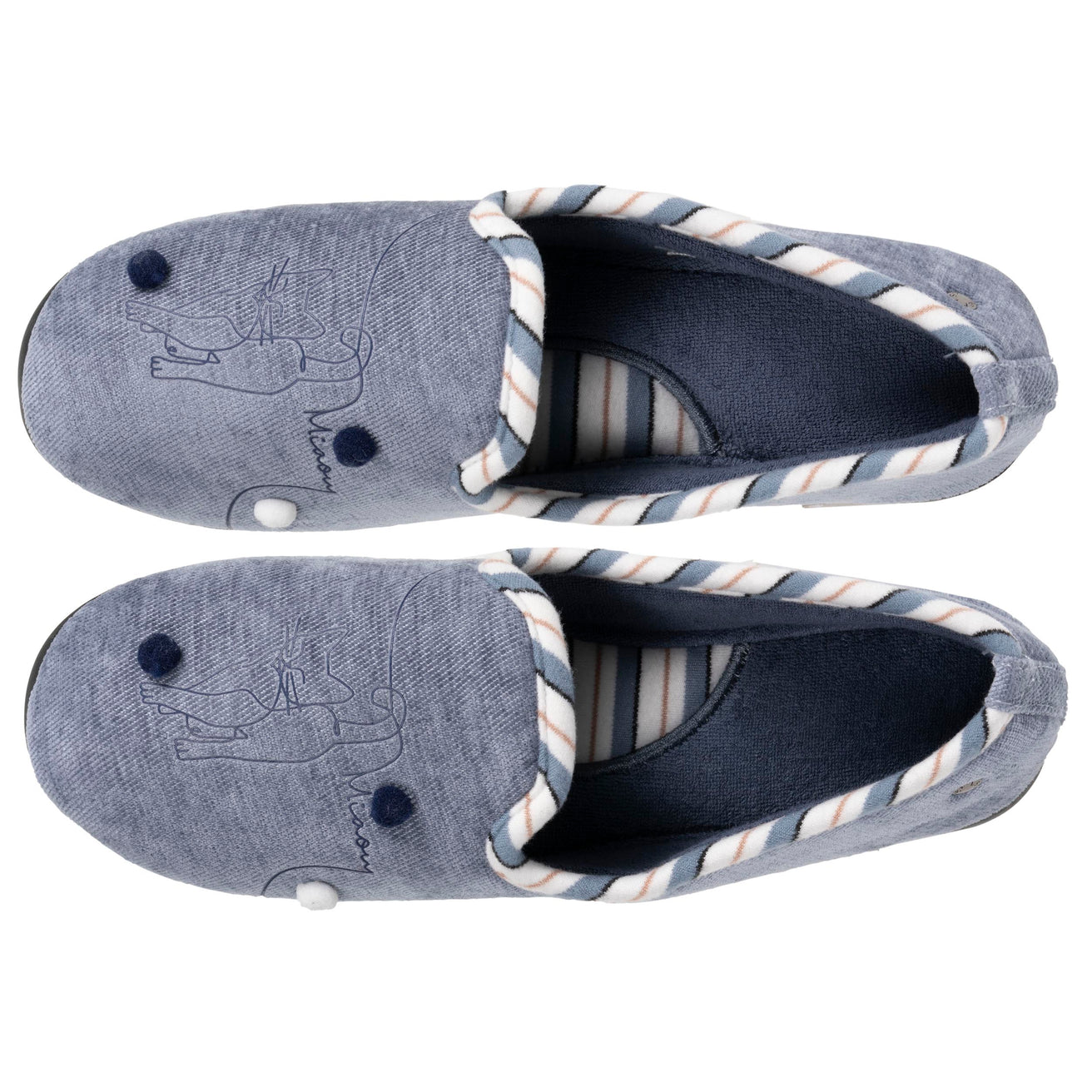 Zapatillas de casa cerradas Mujer Azul denim