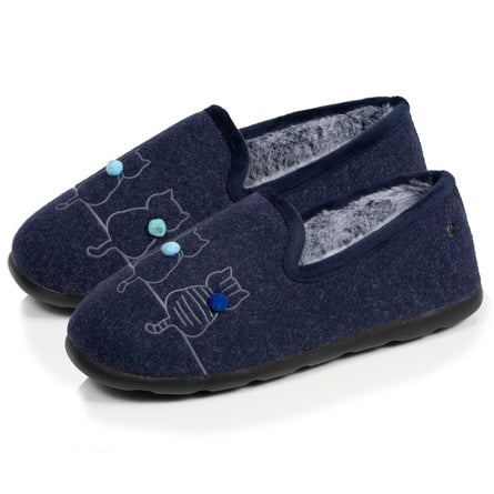 Zapatillas de casa cerradas Mujer Azul - Isotoner