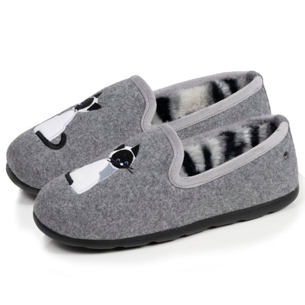 Zapatillas de casa cerradas Mujer Gris - Isotoner