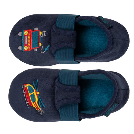 Zapatillas de casa slippers Niño Bombero Marino - Isotoner