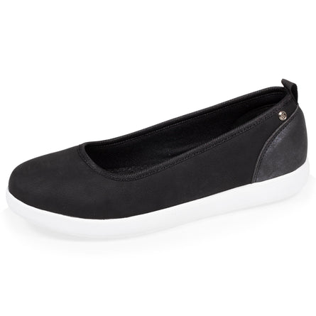 Bailarinas Mujer slip-on confort Negro - Isotoner