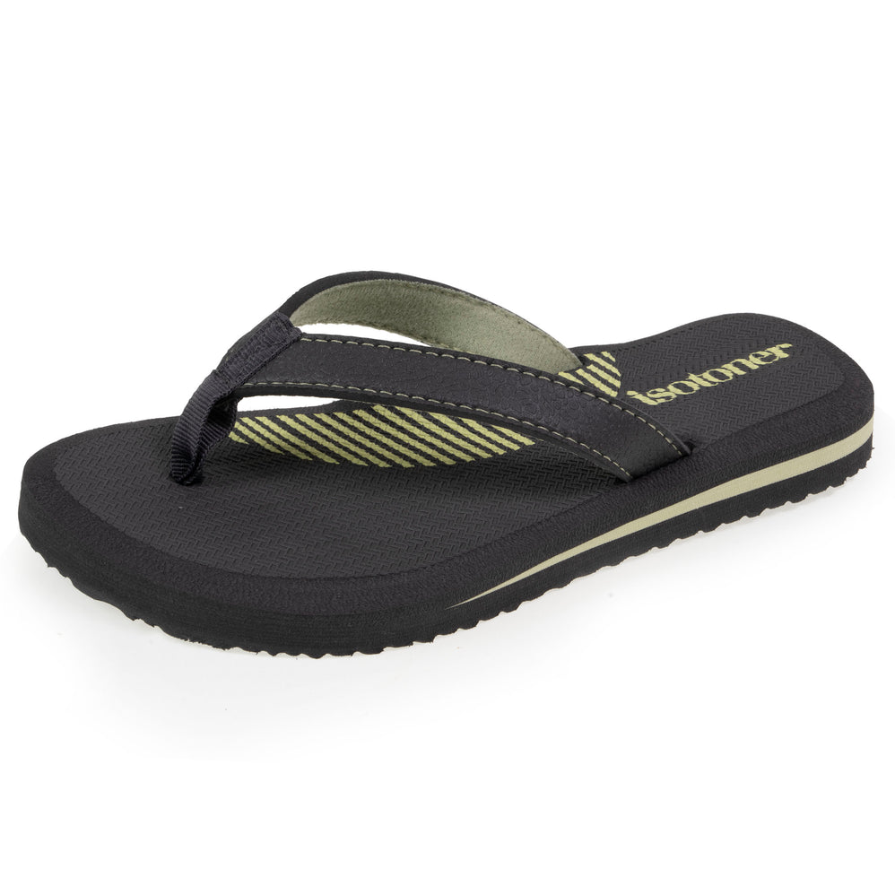 Calzado cómodo Chanclas Niño Gris/Verde - Isotoner