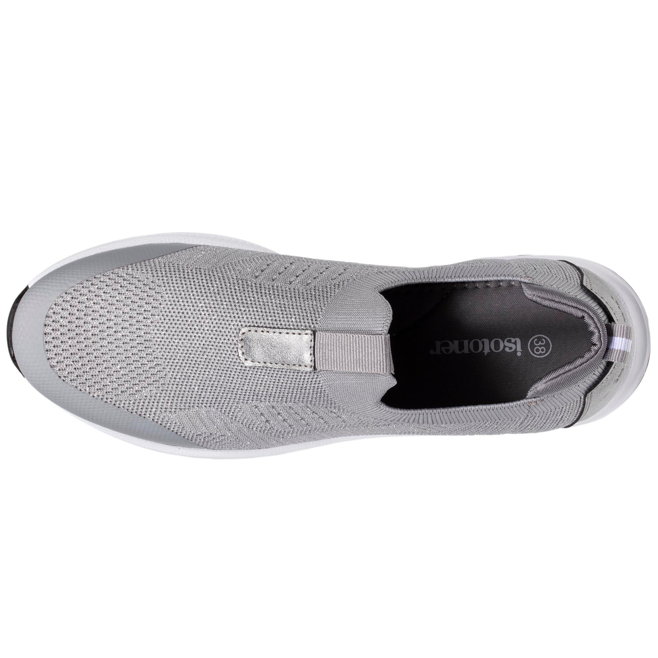 Calzado tenis Mujer sin cordones Gris