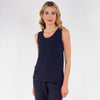 Camiseta sin mangas Mujer Beige marine chiné - Isotoner