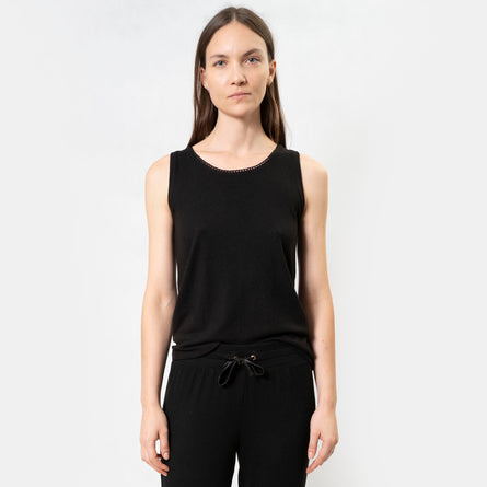 Camiseta sin mangas Mujer Negro - Isotoner