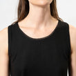 Camiseta sin mangas Mujer Negro