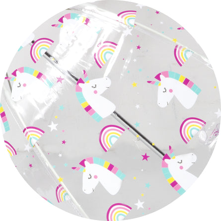 Paraguas Transparente Niños PVC/Unicornio arcoiris - Isotoner