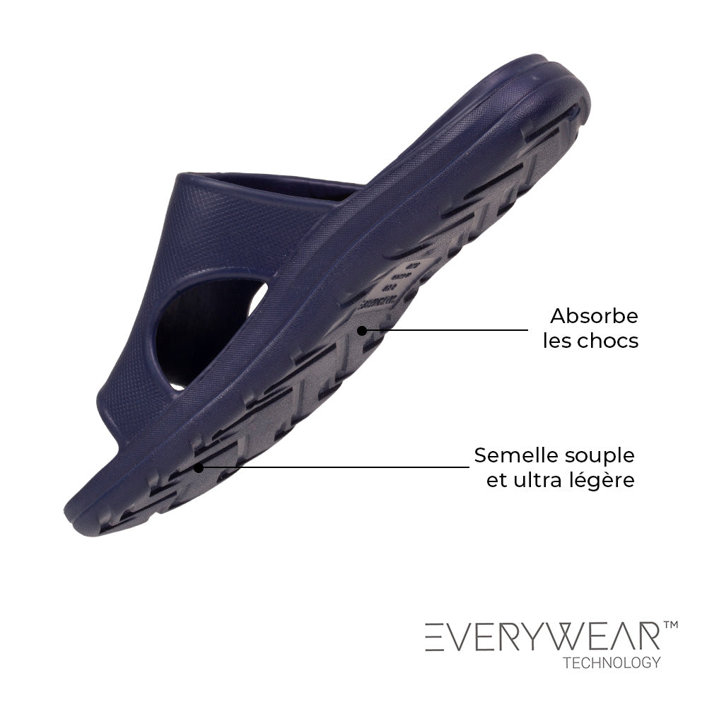 Mules chancletas Hombre Caqui
