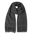 Bufanda Mixta Ultra-suave Estampado Negro