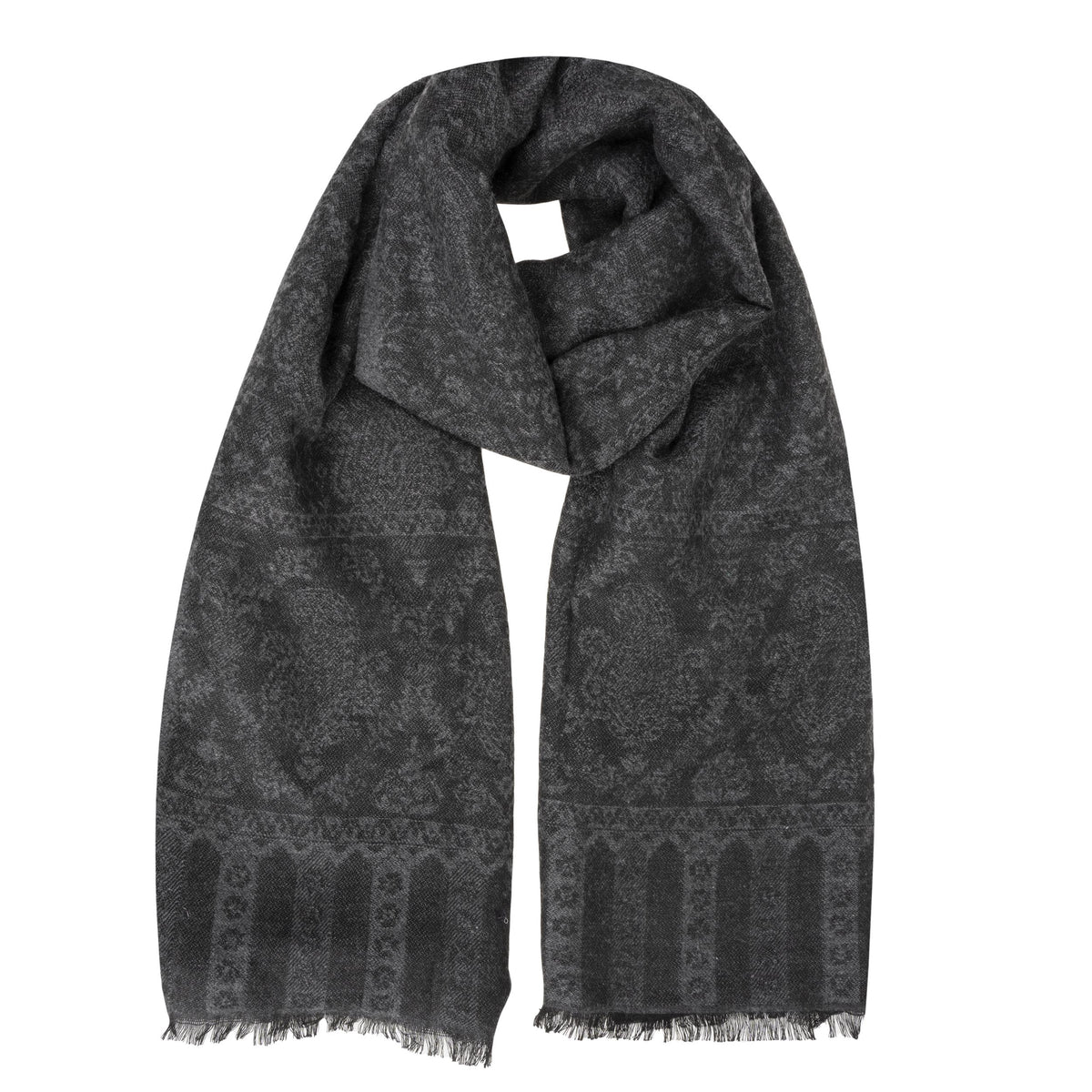Bufanda Mixta Ultra-suave Estampado Negro