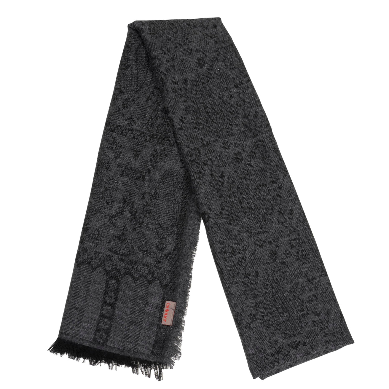 Bufanda Mixta Ultra-suave Estampado Negro