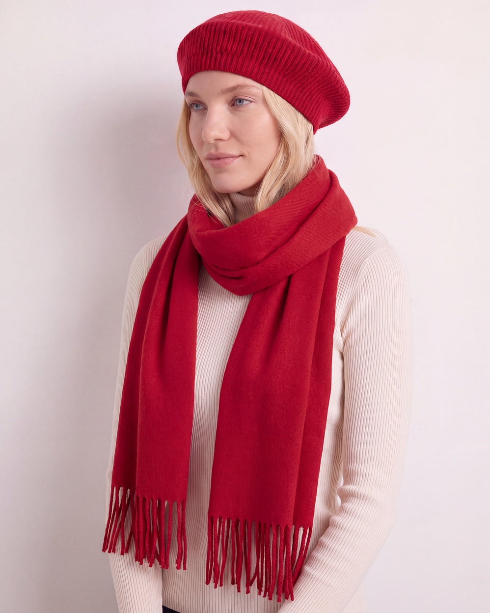 Bufandas Plaid Ultra suave Mujer Rojo - Isotoner