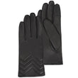 Guantes Mujer piel de cordero Negro pespuntes