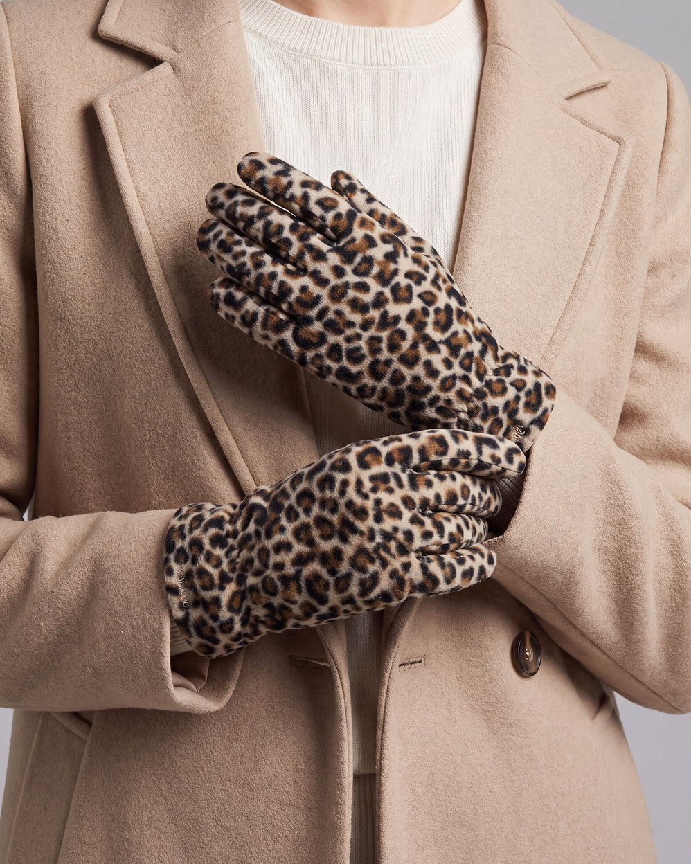 Guantes Mujer Polar reciclado Leopardo - Isotoner