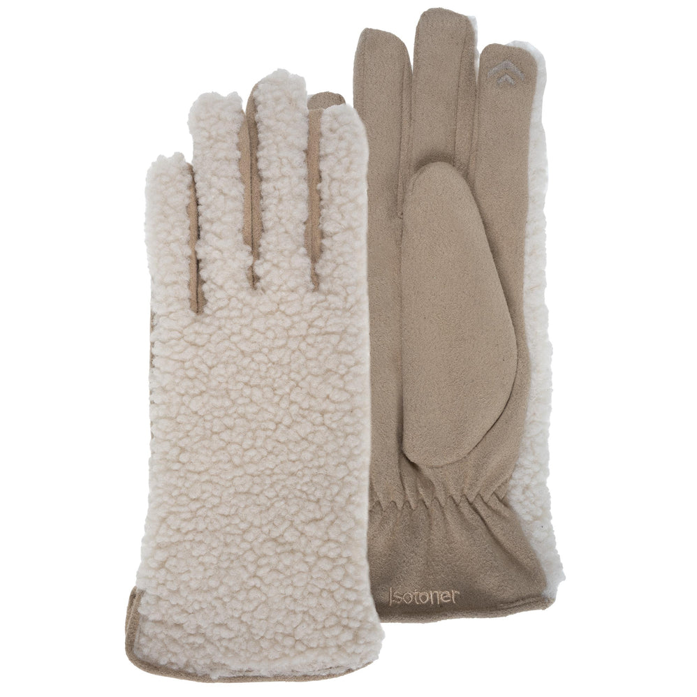 Guantes Mujer Sherpa táctiles Beige - Isotoner