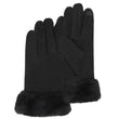 Guantes Mujer compatibles con pantalla táctil Lana Negro