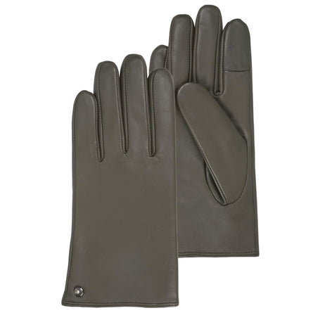 Guantes Mujer táctiles Cuero cálido Caqui - Isotoner