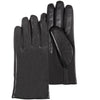 Guantes Mujer táctiles cuero de oveja Marrón noir - Isotoner