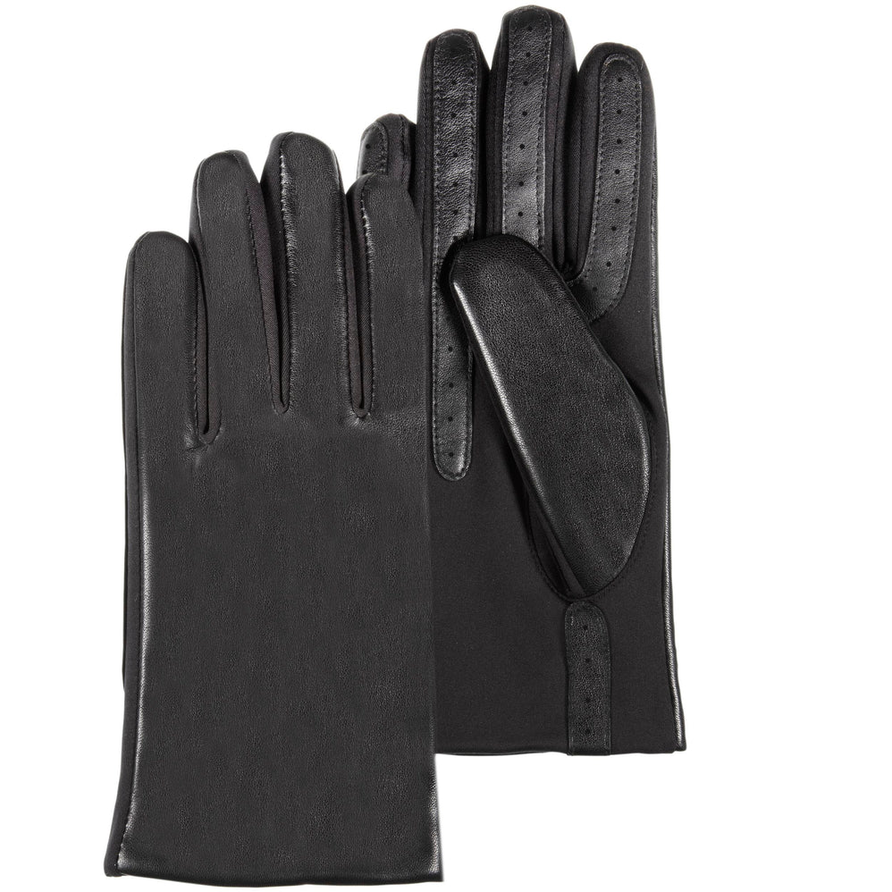 Guantes Mujer táctiles cuero de oveja Negro - Isotoner