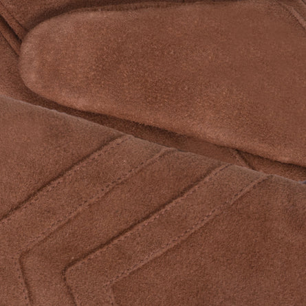Guantes Mujer táctiles cuero terciopelo Coñac - Isotoner