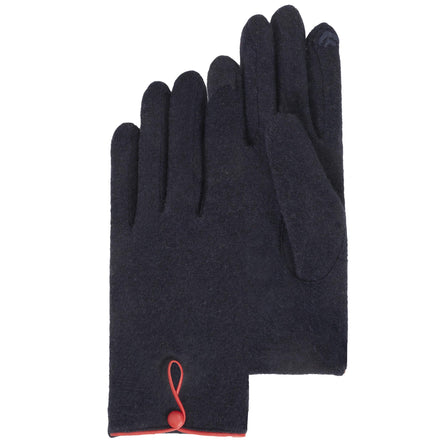 Guantes Mujer táctiles Lana Azul marino - Isotoner