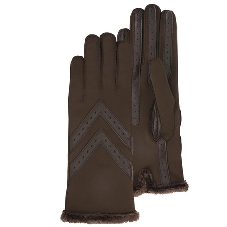 Guantes Mujer tejido elástico Marrón - Isotoner
