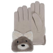 Guantes Niña 6/8 años Beige Imitación piel