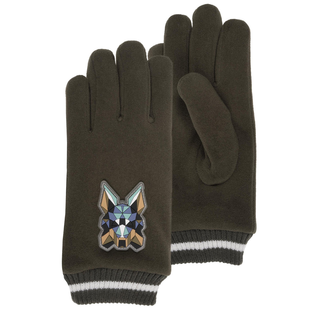 Guantes Niño 6/8 años Caqui Parche Lobo - Isotoner