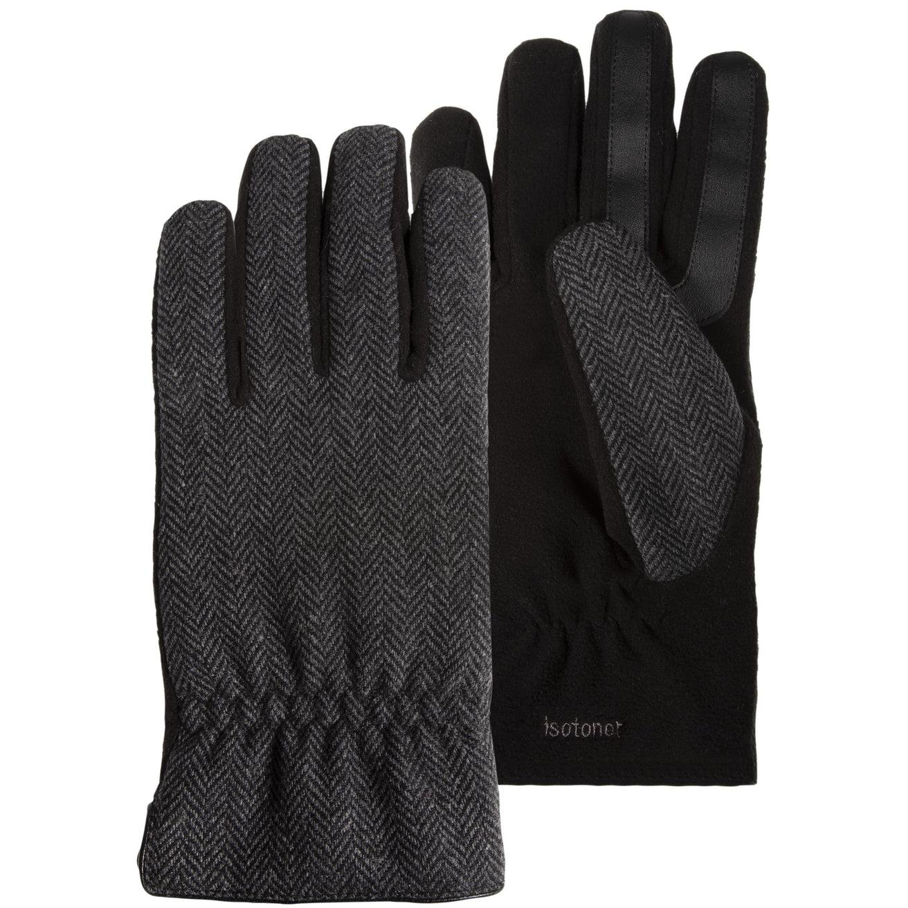Guantes Hombre táctiles lana Chevrón