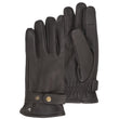Guantes Hombre cuero Marrón lengüeta de ajuste