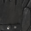 Guantes Hombre cuero Negro lengüeta de ajuste