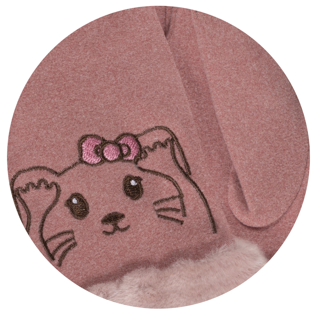 Guantes Niña 6/8 años Rosa Gato