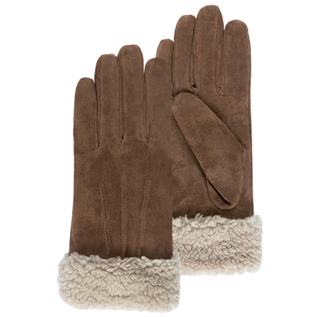 Guantes Mujer Coñac en cuero - Isotoner