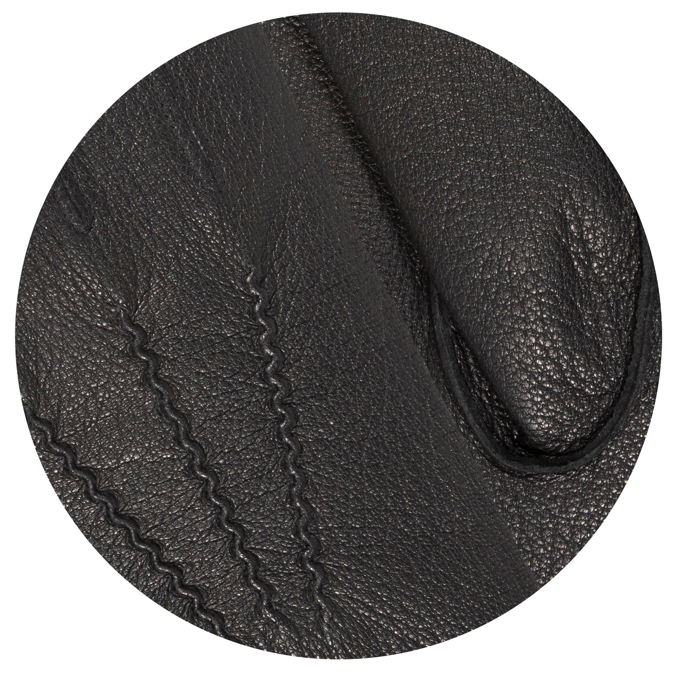 Guantes Hombre de cuero de cabra Negro