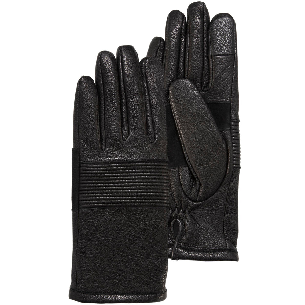 Guantes Mujer especial ciclismo en cuero táctiles Negro - Isotoner