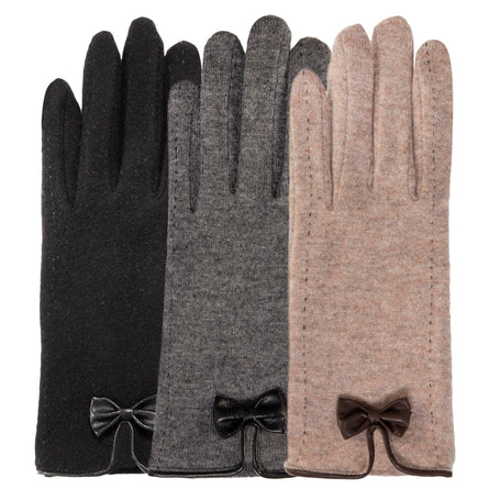 Guantes Mujer táctiles nudo Negro - Isotoner