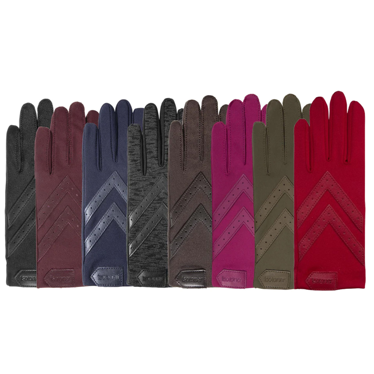 Guantes Mujer tejido reciclado Rojo