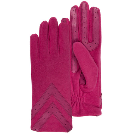 Guantes Mujer táctiles Polar reciclado Fucsia - Isotoner