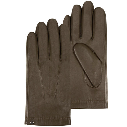 Guantes Hombre de cuero/cachemira y seda Khaki - Isotoner