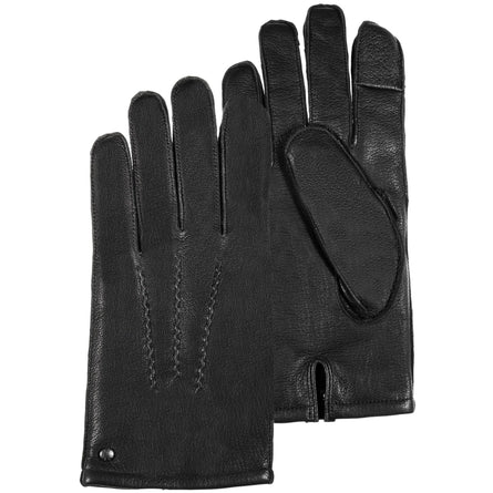 Guantes Hombre cuero Negro 3 varillas - Isotoner