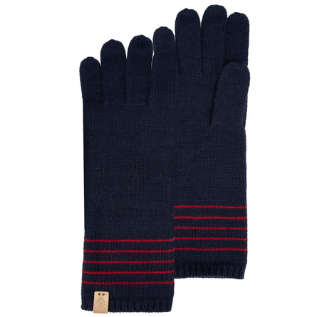 Guantes largos a rayas Soft Touch Marino - Isotoner