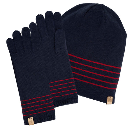Guantes largos a rayas Soft Touch Marino - Isotoner