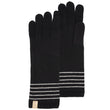Guantes largos a rayas Soft Touch Negro