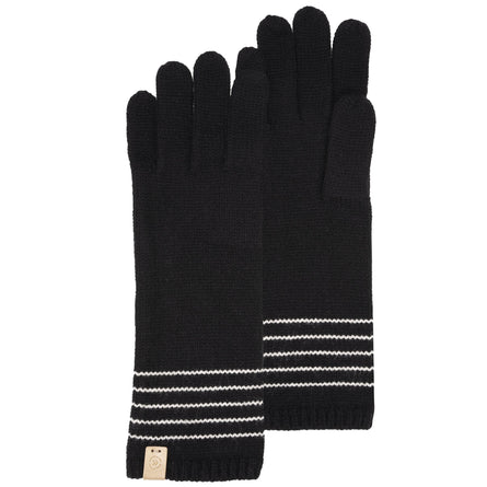Guantes largos a rayas Soft Touch Negro - Isotoner